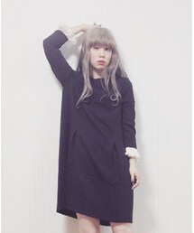 non-sens | non-sens 袖フリルワンピース(ワンピース)