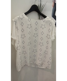 VICKY | ホシプリントシルクソデフリル(シャツ/ブラウス)