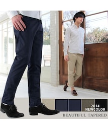 パターンにこだわった美テーパードストレッチチノパンツ(その他パンツ)