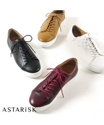 レースアップレザースニーカー(スニーカー)