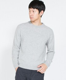 SHIPS | SC: シャギーウール/カシミヤ クルーネック ニット 17-18AW Size:S(ニット/セーター)