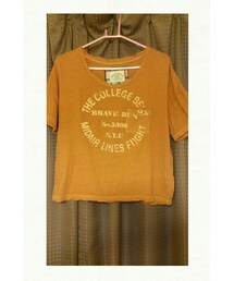 natural couture | 変わったﾃﾞｻﾞｲﾝでゆったりｼﾙｴｯﾄ。○＊
袖の作りが好きでお気に入りです。＊(Tシャツ/カットソー)