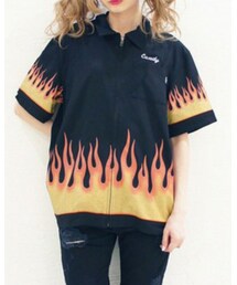 Candy Stripper | FIRE PATTERN SHIRT(シャツ/ブラウス)