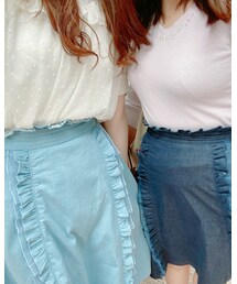 ツインズコーデ | デニムスカート