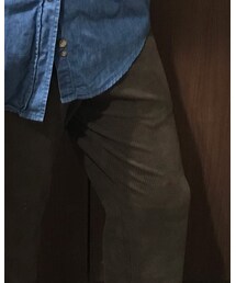 UNIQLO | ジャージーリラックスアクスルパンツ（コーデュロイ茶）(その他パンツ)