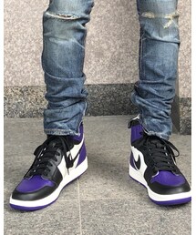 NIKE | NIKE AIR JORDAN 1 RETRO HIGH OG COURT PURPLE(スニーカー)