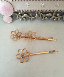 ⁇? | お花のヘアピン(バレッタ/ヘアクリップ)