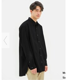 GU | ブロードオーバーサイズシャツ(長袖)(シャツ/ブラウス)