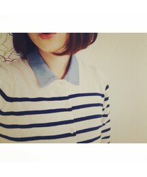 ボーダーカーディガン(カーディガン/ボレロ)