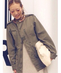 dahl'ia | 刺繍入りジャケット(ミリタリージャケット)