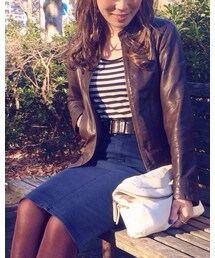 URBAN RESEARCH | レザーJKT(ノーカラージャケット)