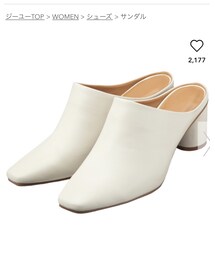 GU | スクエアトゥミュール(サンダル)