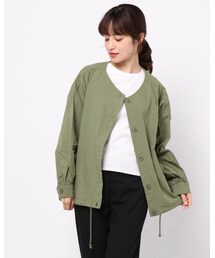 Samansa Mos2 blue | ブルゾン