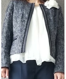 COMME CA ISM | ノーカラージャケット