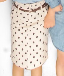 Hanys Closet | ドットタイトスカート(デニムスカート)