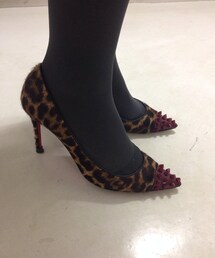 Christian Louboutin | ハラコxスタッズ パンプス(パンプス)