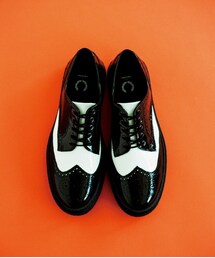 FRED PERRY |  FRED PERRY DAVIES PATENT ラバーソールスニーカー ウィングチップ(その他シューズ)