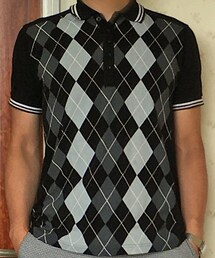 no brand | アーガイル柄ポロシャツ(ポロシャツ)