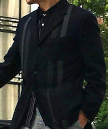 BLACK&BLUE | ストライプ スクールジャケット(テーラードジャケット)