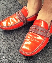 DOLCE&GABBANA | エナメルスリッポン(モカシン/デッキシューズ)