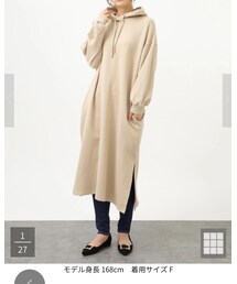 earth music&ecology | スウェットスリットワンピース(ワンピース/ドレス)