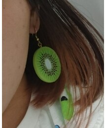 FAKE FOOD HATANAKA | キウイピアス(ピアス（両耳用）)
