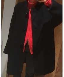 VINTAGE | おばあちゃん古着(ノーカラーコート)