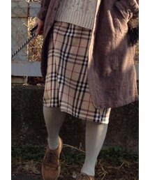 お母さんのお下がりバーバリー(スカート)