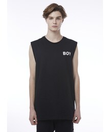 BOY LONDON | Eagle and Square Detail Sleeveless T-Shirt - BLACK(Tシャツ/カットソー)