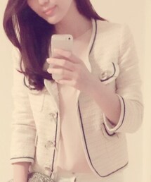 Banner Barrett | tweed jackt(ノーカラージャケット)