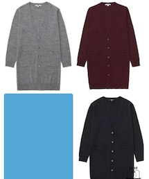 UNIQLO | WOMEN エクストラファインメリノVネックロングカーディガン（長袖）(ニット/セーター)