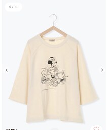 Samansa Mos2 | 【Disney】ミッキー/裏毛ラフカットプルオーバー ￥4,400(税込)(Tシャツ/カットソー)