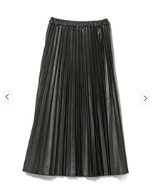 BEAMS HEART | BEAMS HEART / フェイクレザー プリーツスカート ¥8,580（税込）(スカート)
