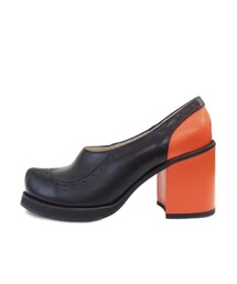 FLAT APARTMENT | F14A-NR004 (black, orange)(パンプス)
