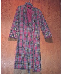 VINTAGE | チェック柄ガウン(その他アウター)