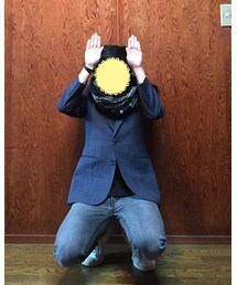 うさ耳ポーズ | ボタンが弾けそう。(その他)