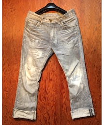 Lee | LEE×kurkku コラボ転写パンツ(チノパンツ)