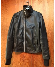 no brand | 羊革、フルジップ、着心地よし。(ライダースジャケット)