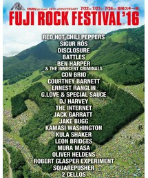 フジロック16 | 個人的にかなりツボなラインナップ！(その他)