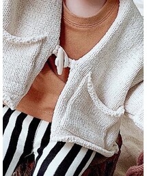 牛角落肩开衫 | カーディガン/ボレロ