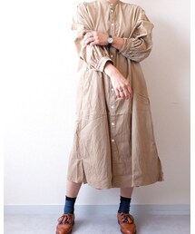 UNIVERSAL TISSU | シャツワンピース