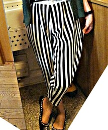 ivory court | ジャージー素材のしましまパンツ(その他パンツ)