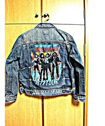 TRUNK  LTD | バックプリント入りの小さめデニムジャケット(デニムジャケット)