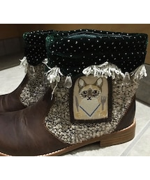 WANO NANO | ねこモチーフショートブーツおめかしレストラン(ブーツ)