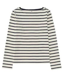 UNIQLO | ボーダーボートネックT(Tシャツ/カットソー)