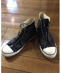 CONVERSE | 古着 ブラックエナメル ハイカット(スニーカー)