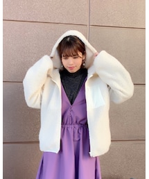 UP写真 | 結構フードが大きいのでスッポリ被れます✨(ジャケット/アウター)