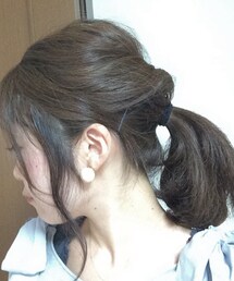 Another Edition | おっきなコットンパールピアス＊(ピアス（両耳用）)