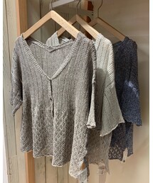 形違いでカーディガンもあります ♩ | 透かしVネックガーディガン(カーディガン/ボレロ)