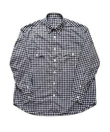 PORTER CLASSIC | ROLL UP GINGHAM CHECK SHIRT (シャツ/ブラウス)